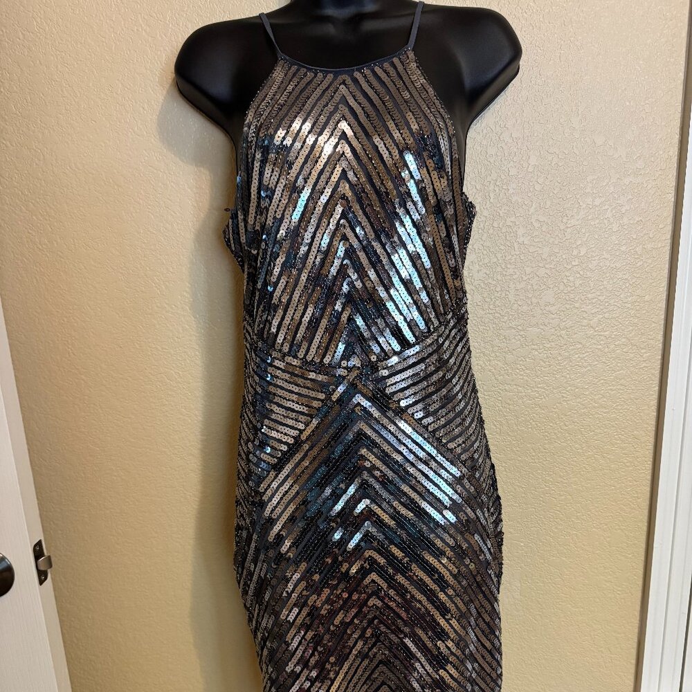 Silver Sequin Dress